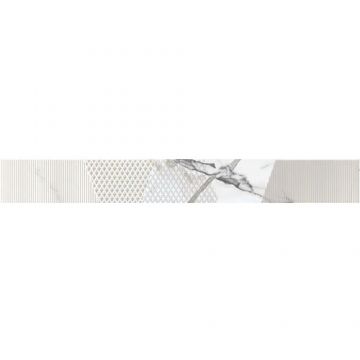 Керамическая плитка Керлайф (Kerlife) Бордюр 63х7,5 см Arabescato Bianco (914701)