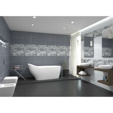 Декор Керлайф (Kerlife) Pixel Gris Fiori 63x63 см (912629)