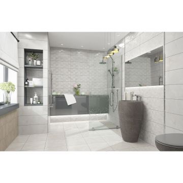 Настенная плитка Керлайф (Kerlife) Onix Bianco R 24,2x70 см (922078)