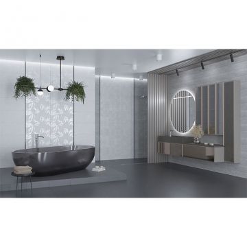 Декор Керлайф (Kerlife) Luce Damasco Plata/Silver 31,5x63 см (921402)