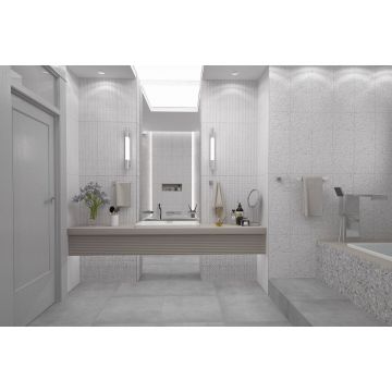Настенная плитка Керлайф (Kerlife) Alba Terrazzo Grigio 25,1x70,9 см (922365)