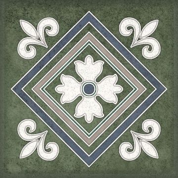 Настенная плитка Керлайф (Kerlife) Smalto Decor 2 Verde 15х15 см (924214)