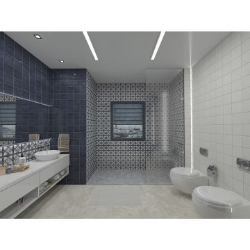 Настенная плитка Керлайф (Kerlife) Smalto Decor 3 Blu 15х15 см (924215)