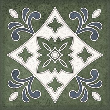 Настенная плитка Керлайф (Kerlife) Smalto Decor 3 Verde 15х15 см (924216)