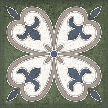 Настенная плитка Керлайф (Kerlife) Smalto Decor 4 Verde 15х15 см (924218)