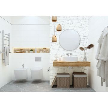 Керамическая плитка New Trend (Нью Тренд) Chicago Lay White 20х60х0,75 см WT11CHL00