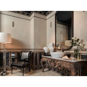 Настенная плитка Керлайф (Kerlife) Ceramicas Portoro Rev. Crema-R Marfil 25x75 см (899380)