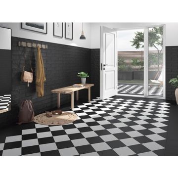 Настенная плитка Керлайф (Kerlife) Ceramicas Small Tile Rev. Mallorca Brick Black 7,5x30 см (918049)