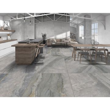 Керамогранит Italica Venecia Anthracite Matt+Carving 60x120 см