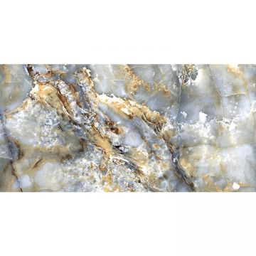 Керамогранит Infinity Ceramica (Инфинити Керамика) Gelata Oro Scuro High Glossy 60x120 см, глянцевый