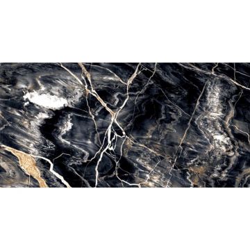 Керамогранит Infinity Ceramica (Инфинити Керамика) Terrazini Nero High Glossy 60x120 см, глянцевый