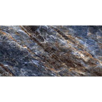Керамогранит Infinity Ceramica (Инфинити Керамика) Fortuna Blu High Glossy 60x120 см, глянцевый