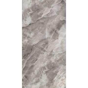 Керамогранит Maimoon Ceramica (Маймун Керамика) HG Glossy Antique Onyx Grey HGGF00005 160x80 см, глянцевый