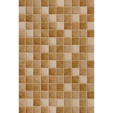 Керамическая плитка Unitile (Унитайл) темная рельеф Алжир бежевый низ 02 20х30 см 10101004487