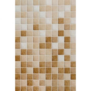 Керамическая плитка Unitile (Унитайл) темная рельеф Алжир бежевый низ 03 20х30 см 10101004489