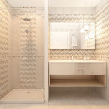 Керамическая плитка Unitile (Унитайл) светлая Аника бежевый верх 01 25х40 см 10100000864