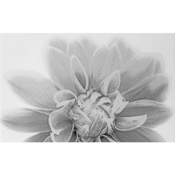 Декор Unitile (Унитайл) плитка Камелия черный 03 25х40 см 10301001886