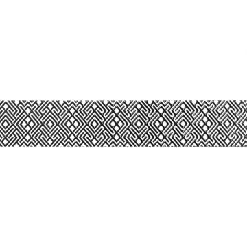 Бордюр Unitile (Унитайл) плитка Камелия черный 01 40х7,5 см 10212001781