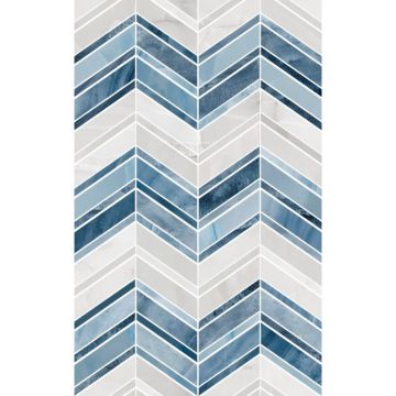 Декор Unitile (Унитайл) плитка Аника голубой 01 25х40 см 10300000188