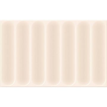 Керамическая плитка Unitile (Унитайл) светлая рельеф Марсель бежевый верх 02 25х40 см 10100001157