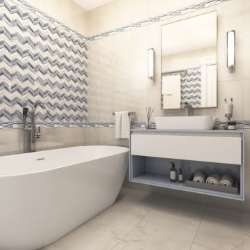 Бордюр Unitile (Унитайл) плитка Аника бежевый 01 25х7,5 см 10200000094