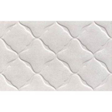 Керамическая плитка Unitile (Унитайл) светлая рельеф Персиан серый низ 02 25х40 см 10101004779