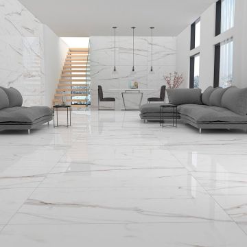 Керамогранит Bien Ceramic (Биен Керамик) Calacatta White Rec Full Lap 60х120 см, лаппатированный, ректификат Bien Ceramic0020