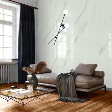 Керамогранит Bien Ceramic (Биен Керамик) Statuario Goya Rec Full Lap Nano 60х120 см, лаппатированный, ректификат Bien Ceramic0050
