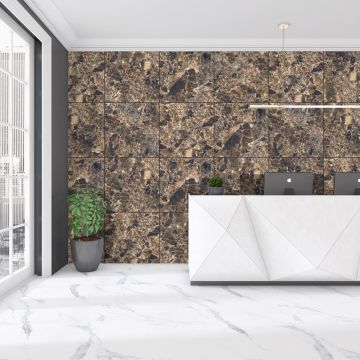 Керамогранит Velsaa (Велсаа) Emperador Brown High Glossy 60x60 см, глянцевый