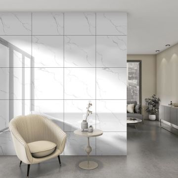 Керамогранит Velsaa (Велсаа) Sisam White Glossy 60x60 см, глянцевый