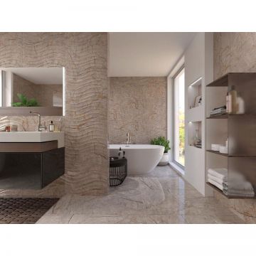 Плитка керамическая Dogma (Догма) Smart Crema Cappuccino Shine Rettificato 30x60 см (NEO36001)