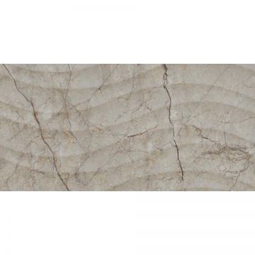 Плитка керамическая Dogma (Догма) Smart Crema Cappuccino Wave Shine Rettificato 30x60 см (NEO36141)