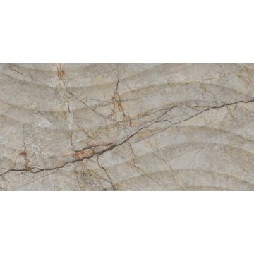 Плитка керамическая Dogma (Догма) Smart Crema Cappuccino Wave Shine Rettificato 30x60 см (NEO36141)