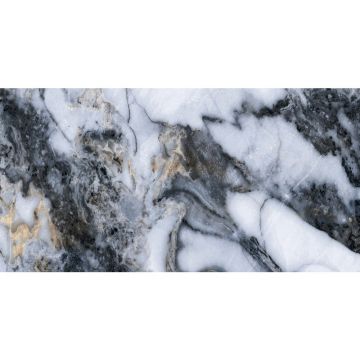 Керамогранит Bluezone (Блюзон) Nordic Blue High Glossy 60x120 см, глянцевый, BZ73132
