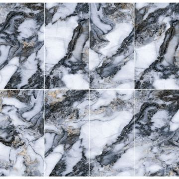 Керамогранит Bluezone (Блюзон) Nordic Blue High Glossy 60x120 см, глянцевый, BZ73132