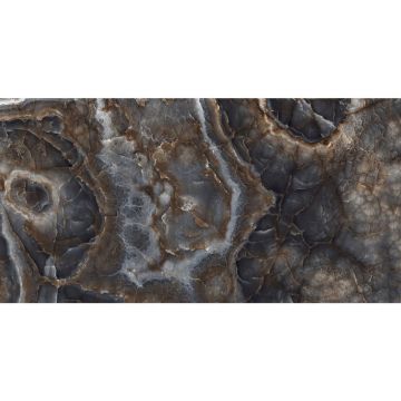 Керамогранит Bluezone Ice Onyx Black High Glossy 60x120 см