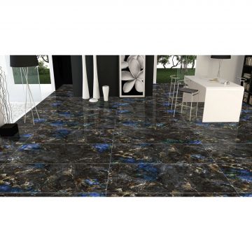 Керамогранит Bluezone Ice Onyx Black High Glossy 60x120 см