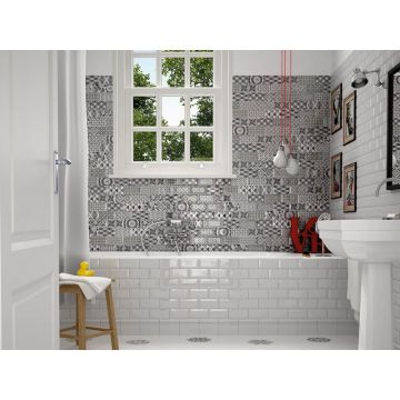 Настенная плитка Metro White 7.5x15 см Equipe (12738)