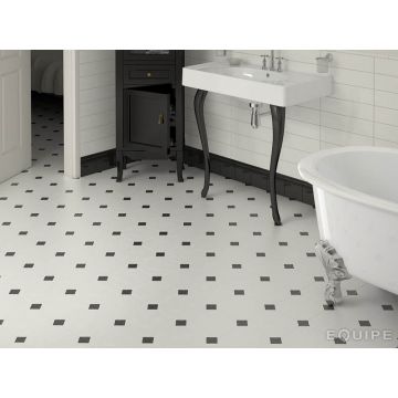 Декоративная вставка Equipe (Эквип) Octagon Taco Marmol Blanco 4.6x4.6 см (21012)