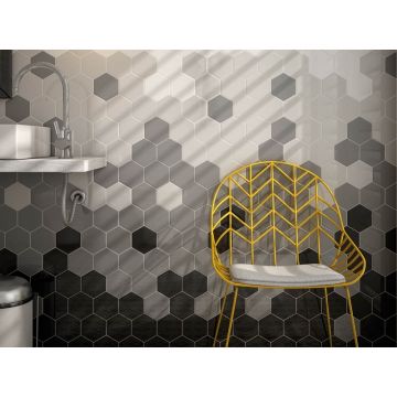 Настенная плитка Equipe (Эквип) Scale Hexagon Scale Wall Light Grey 10.7x12.4 см (21912)