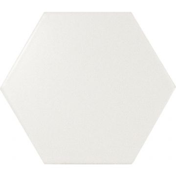 Настенная плитка Equipe (Эквип) Scale Hexagon White Matt 10.7х12.4 см (21767)