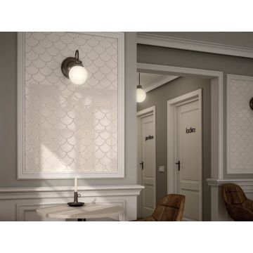 Настенная плитка Equipe (Эквип) Scale Alhambra White 12х12 см (21932)