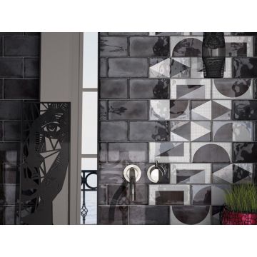 Бордюр Equipe (Эквип) Splendours Jolly Black 1.2x20 см (24025)