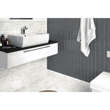 Бордюр Equipe (Эквип) Carrara Pencil Bullnoce 3x15 см (23104)