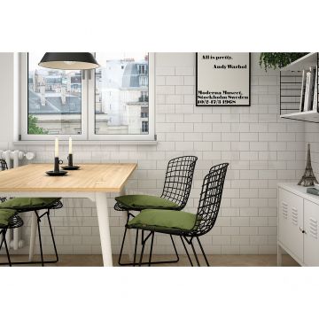 Настенная плитка Equipe (Эквип) Evolution Inmetro Black 7.5x15 см (22001)