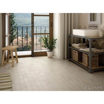 Керамогранит напольный Equipe (Эквип) Hexawood Chevron White Left 9x20.5 см (21651)