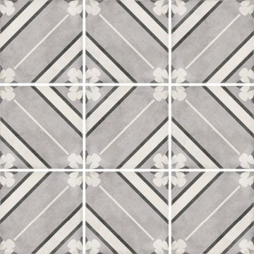 Декор Equipe (Эквип) Art Nouveau Inspire Grey 20x20 см (24415)