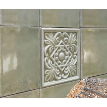 Декор Cevica (Кевика) Classic 1 White Zinc 15x15 см, CV62799