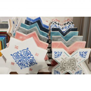 Напольная плитка Cevica (Кевика) Becolors Cross Navy 13,25x13,25 см, CV67378