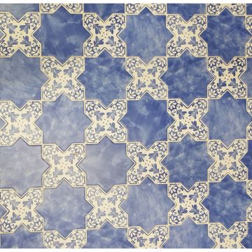 Напольная плитка Cevica (Кевика) Becolors Cross Navy 13,25x13,25 см, CV67378